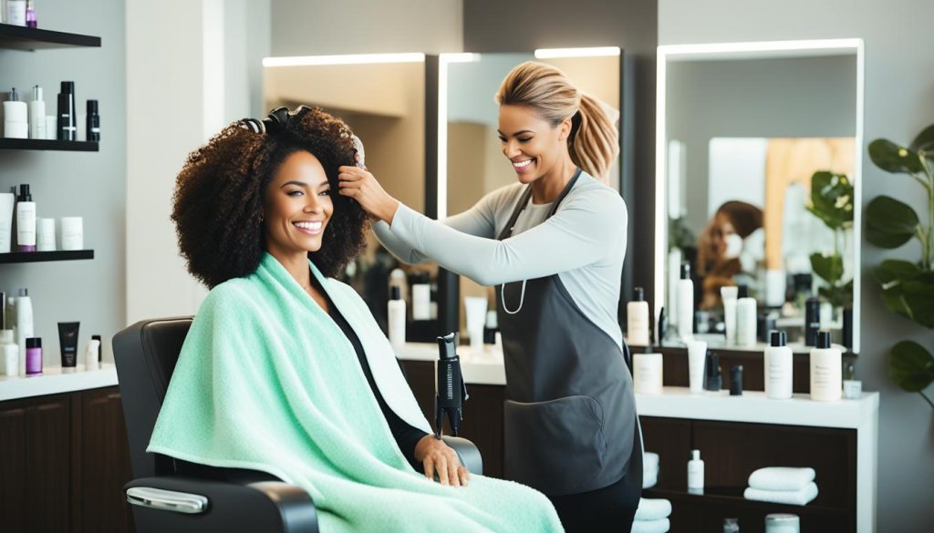 Thuis haarverzorgingsservice